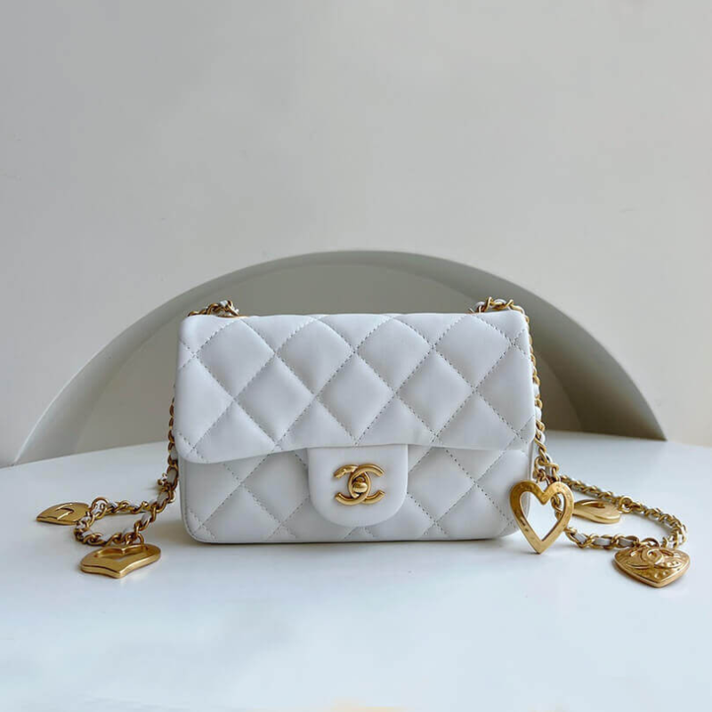 Quilted-Leather-Mini-Flap-Bag-with-Heart-Chain-AS3457-White-Quilted-Leather-Mini-Flap-Bag-with-Heart-Chain-AS3457-White-1.webp