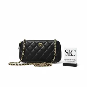 Quilted Leather Shoulder Flap Chain Strap Bag 86060