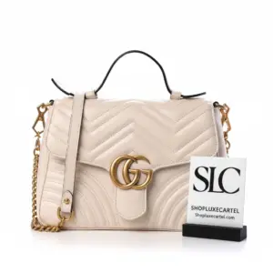 Quilted Marmont Matelasse Leather Top Handle Bag 498110