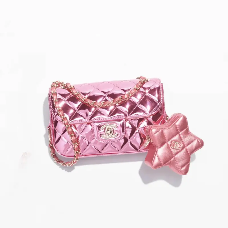 Quilted-Mini-Flap-Bag-with-Star-Coin-Purse-AS4646-Pink-Quilted-Mini-Flap-Bag-with-Star-Coin-Purse-AS4646-Pink-1.webp