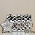 Quilted-Mini-Flap-Bag-with-Star-Coin-Purse-AS4646-Silver-Quilted-Mini-Flap-Bag-with-Star-Coin-Purse-AS4646-Silver-1.webp