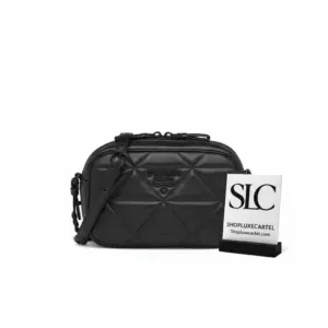 Quilted Nappa Leather Crossbody Camera Bag 1BH141