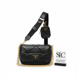 Quilted Nappa Leather Patchwork System Crossbody Bag 1BD292