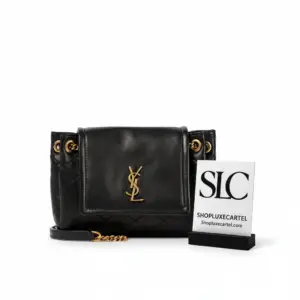 Quilted Nolita Mini Leather Chain Shoulder Bag Black 672738