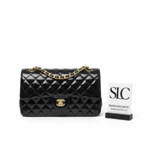 Quilted Patent Leather Classic Shoulder Flap Handbag A01112