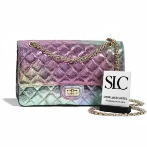 Quilted Rainbow Reissue 2.55 Classic Flap Shoulder Bag A37586
