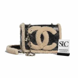 Quilted Sheepskin Leather CC Turn-Lock Flap Bag AS0321