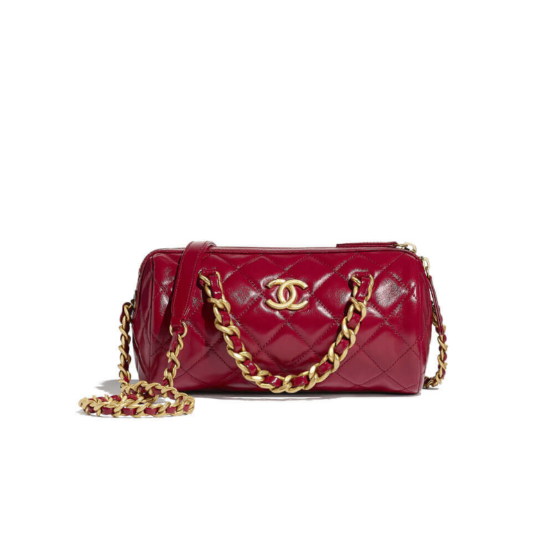 Quilted-Shiny-Lambskin-Small-Top-Handle-Bowling-Bag-AS1899-Red-Quilted-Shiny-Lambskin-Small-Top-Handle-Bowling-Bag-AS1899-Red-1.webp