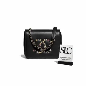 Quilted Shoulder Bag with Studded Detailing and Chain AS1181