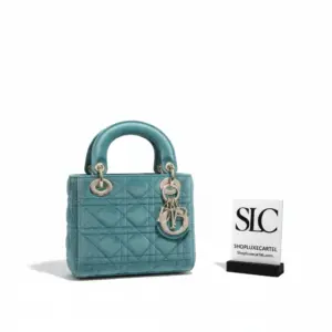 Quilted Velvet Mini Top Handle Evening Bag M505S