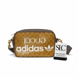 Retro Monogram Print Small Shoulder Bag in Crystal Canvas 702427