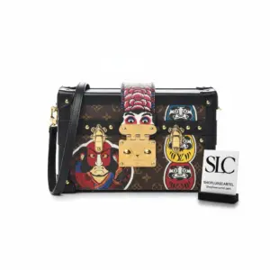 Reverse Monogram Kabuki Print Petite Malle Clutch Bag M53544