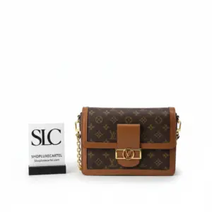 Reverse Monogram Print Dauphine MM Crossbody Shoulder Bag M44392