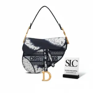 Saddle Shoulder Bag with Multicolor Tie-Dye Embroidery M0446