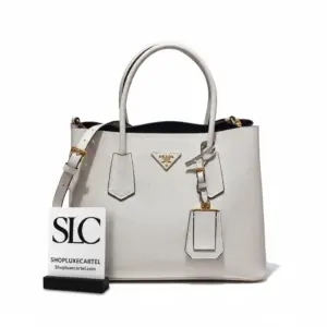 Saffiano Leather Double Compartment Top Handle Bag 1BG775