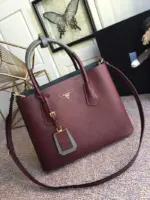 Saffiano-Leather-Two-Tone-Double-Tote-Bag-Burgundy-Grey-1BG775-2.webp
