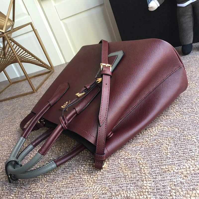 Saffiano-Leather-Two-Tone-Double-Tote-Bag-Burgundy-Grey-1BG775-5.webp