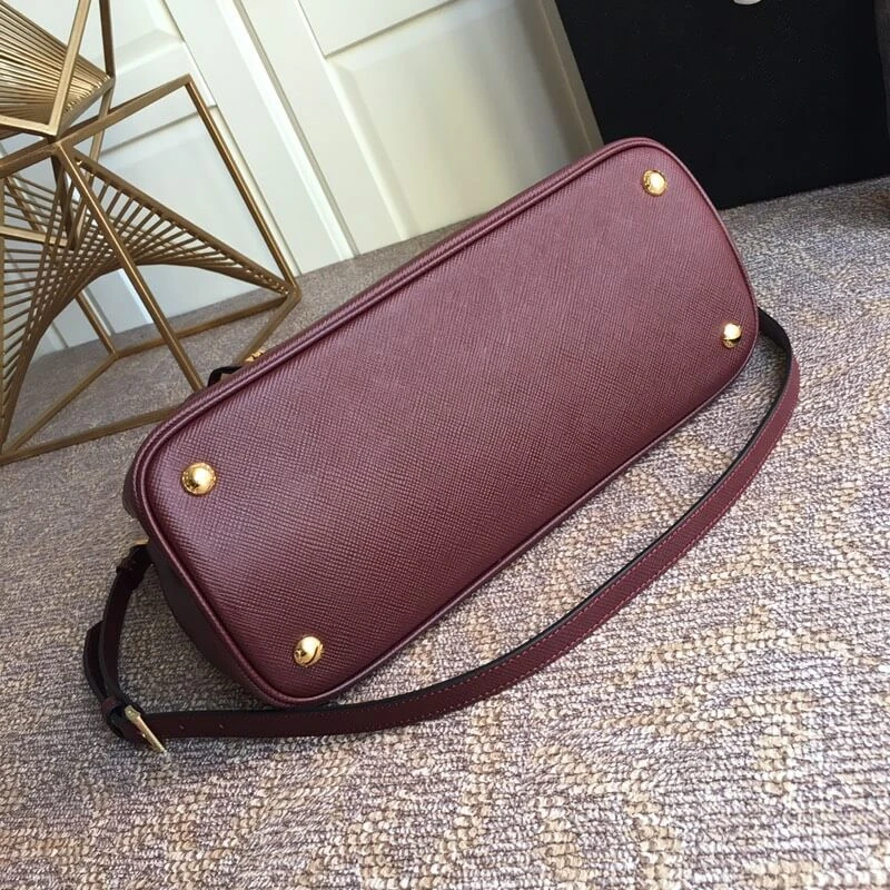 Saffiano-Leather-Two-Tone-Double-Tote-Bag-Burgundy-Grey-1BG775-6.webp