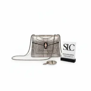 Serpent Head Clasp Forever Crossbody Bag in Karung Skin 288782