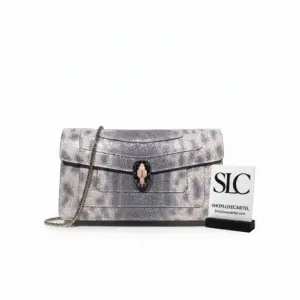 Serpenti Forever Top Handle Bag in Exotic Karung Skin 2858505