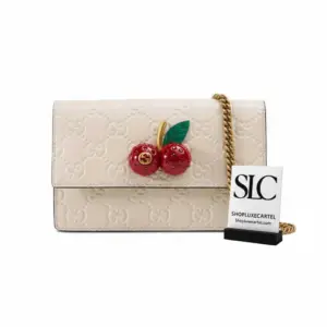 Signature Mini Shoulder Bag with Crystal Cherries 481291