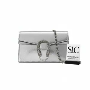 Silver Dionysus Super Mini Crossbody Chain Bag 476432