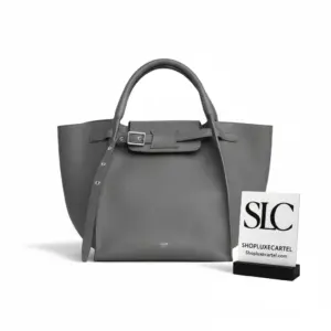 Small Big Bag With Long Strap In Grained Calfskin 189313
