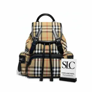 Small Crossbody Backpack in Classic Vintage Check Print 40731111