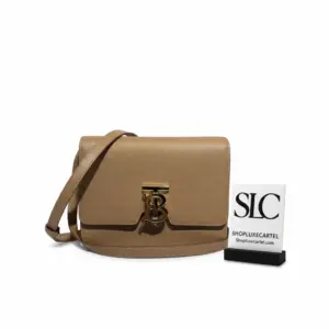 Small Grainy Leather Monogram Clasp Shoulder Bag 80206411