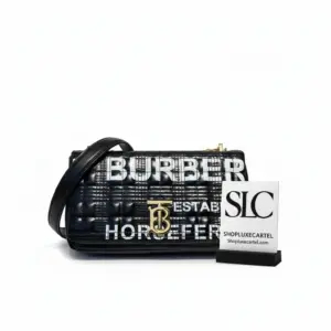 Small Horseferry Print Quilted Convertible Shoulder Bag 80216191