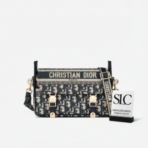 Small Messenger Bag in Oblique Embroidery Canvas M1241