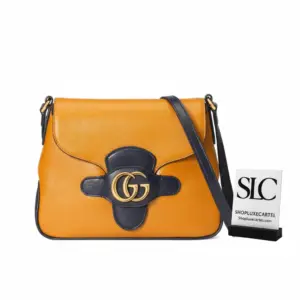 Small Messenger Crossbody Bag with Double G Plaque 648934