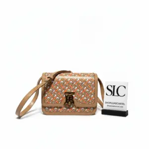 Small Quilted Lambskin Monogram Shoulder Bag with Clasp 80147841