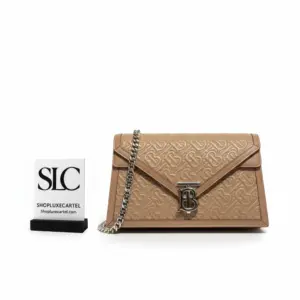 Small Quilted Monogram Envelope Clutch with TB Logo 80159801