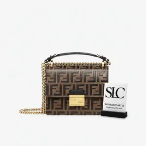 Small Shoulder Bag with Embossed Monogram Logo Pattern 8M0417