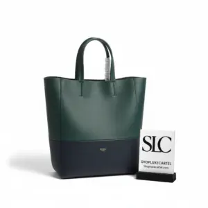 Small Vertical Cabas Tote Bag in Grained Calfskin 189813