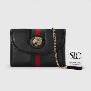 Smooth Leather Rajah Mini Bag with Tiger Head Detail 573797