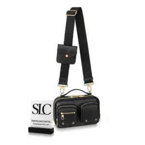 Soft Calfskin Leather Multipurpose Utility Crossbody Bag M80450