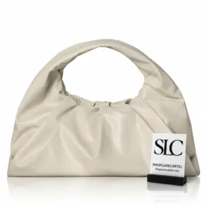 Soft Gathered Leather Large Shoulder Pouch Bag 607984