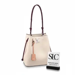 Soft Grained Leather Turn-Lock Bucket Shoulder Bag M53584