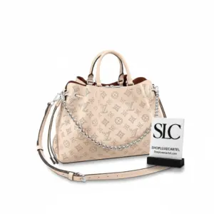 Soft Mahina Calf Leather Bella Bucket Tote Cream M59203