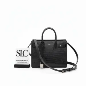 Souple Sac De Jour Baby Tote in Crocodile Embossed Leather 477477