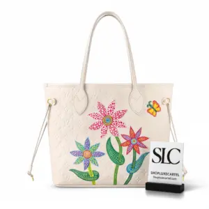 Spacious Everyday Floral Print Tote Shoulder Bag MM M21733