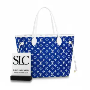 Spacious Monogram Jacquard Velvet Everyday Tote Bag MM M46220