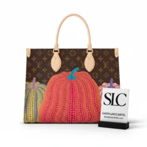 Spacious OnTheGo MM Tote Bag with Artistic Pumpkin Print M46466