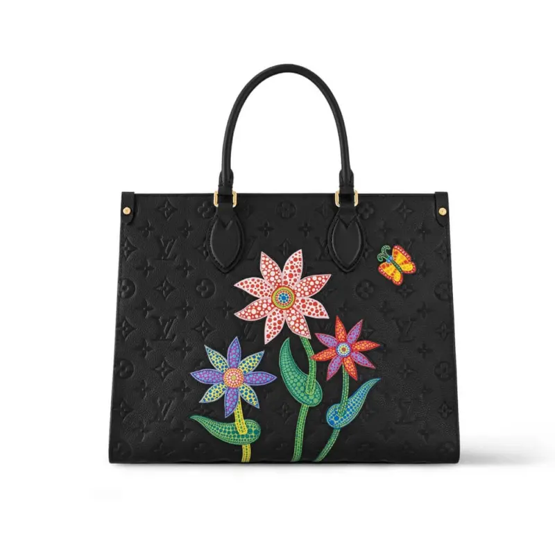 Spacious-OnTheGo-MM-Tote-Bag-with-Flower-Marquetry-M46416-Black-Spacious-OnTheGo-MM-Tote-Bag-with-Flower-Marquetry-M46416-Black-1.webp