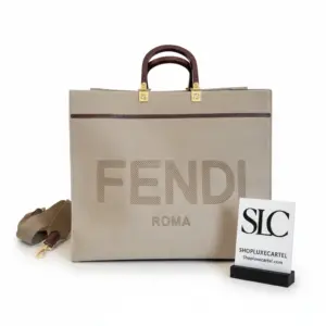 Spacious Sunshine Shopper Tote Bag in Beige Woven Canvas 8BH372