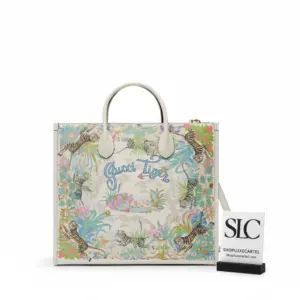 Spacious Tiger Graphic Print Medium Canvas Tote Bag 687827