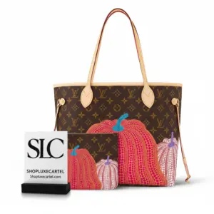 Spacious Tote Bag MM with Graphic Pumpkin Print M46468