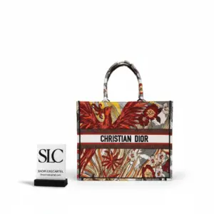 Spacious Travel Tote with Multicolor Phoenix Embroidery M1286